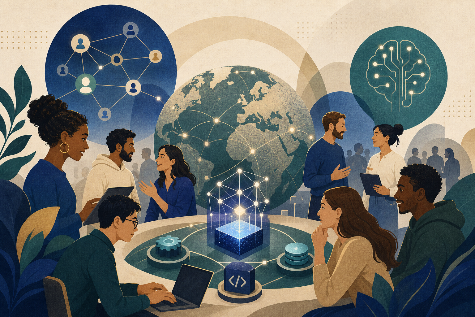Illustration for How Startup Communities Give Members Access to AI Tools and Global Growth